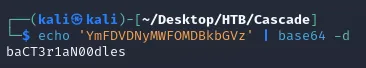 decode TempAdmin password
