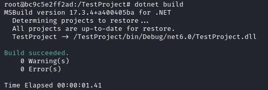 dotnet build