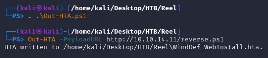generate HTA