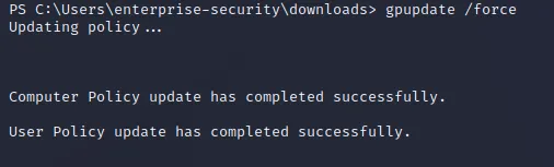 Group Policy update