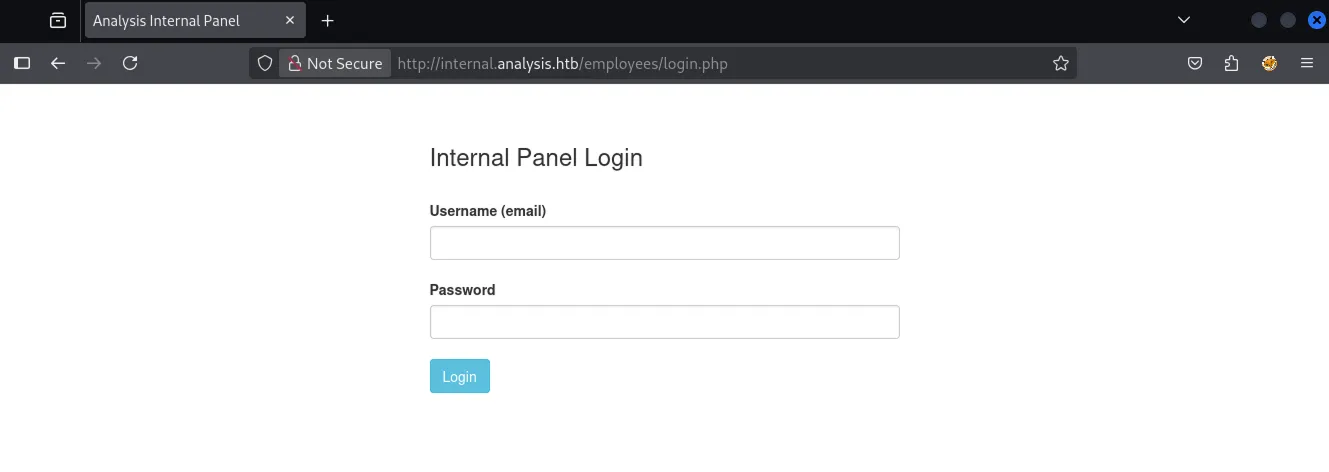 internal panel login