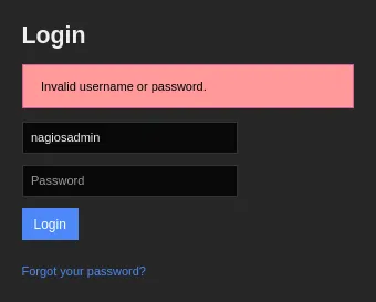 nagios XI default creds