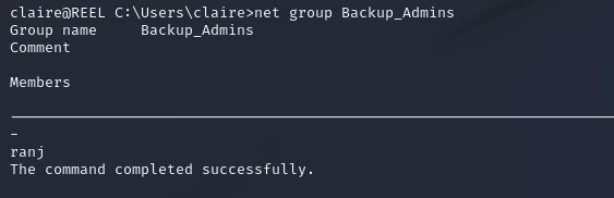 net group Backup_Admins