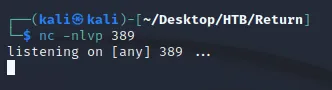 netcat port 389