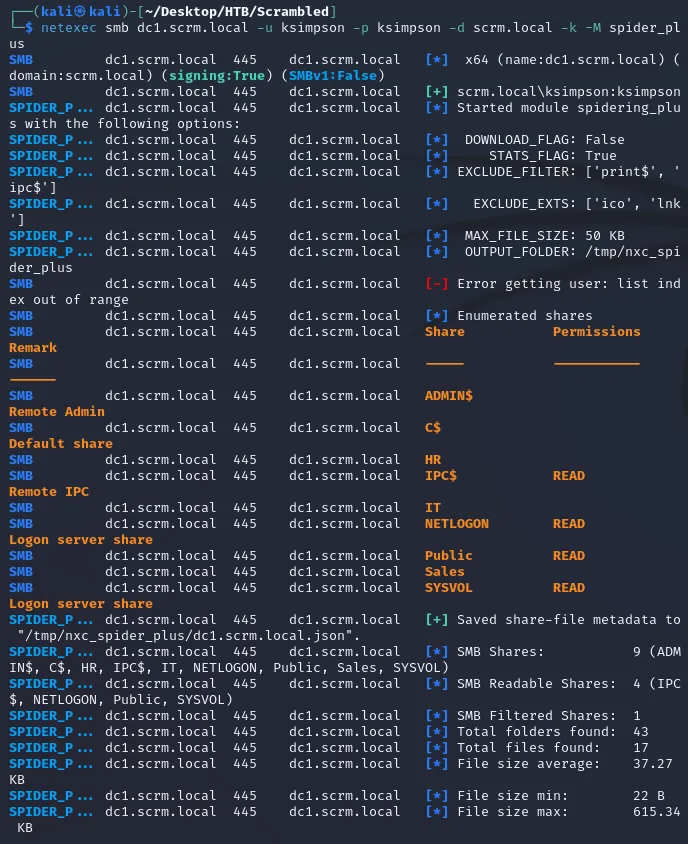 netexec spider_plus