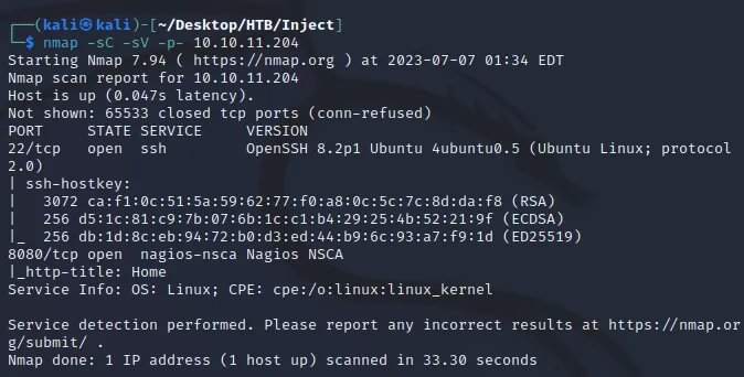 nmap scan