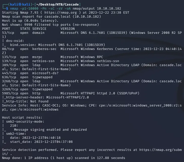 nmap scan