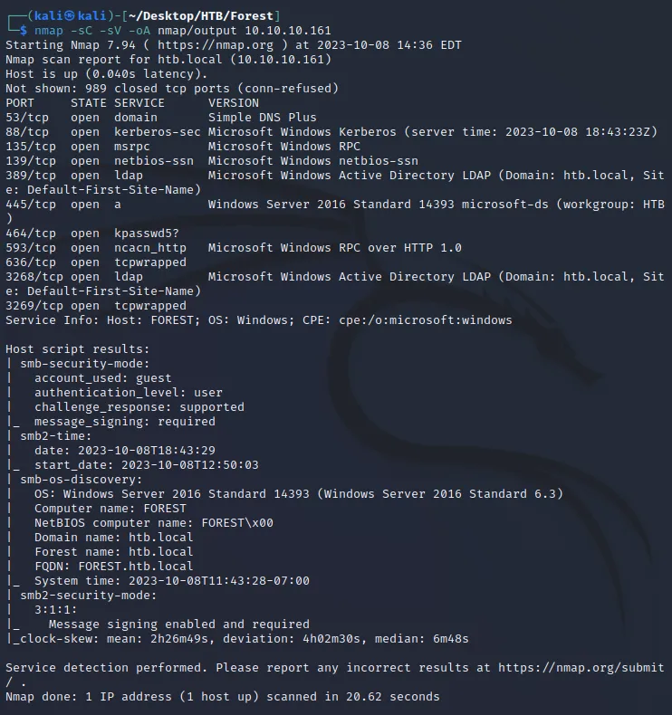 nmap scan