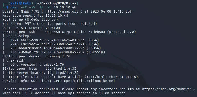 nmap scan