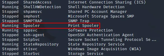 Print Spooler service