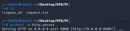 python3 -m http.server