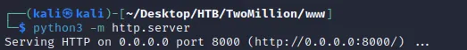 python http server