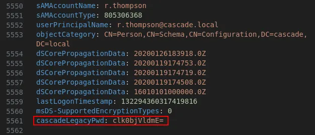 r.thompson cascadeLegacyPwd