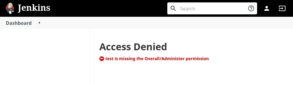 Script Console access denied