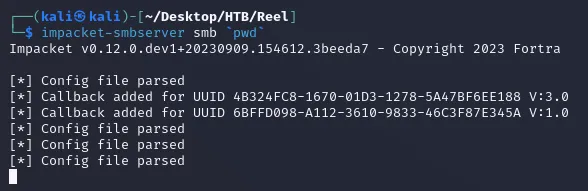 start smb server