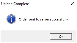 upload complete