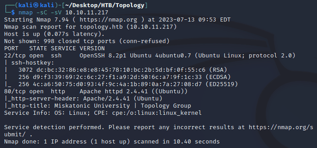 nmap scan