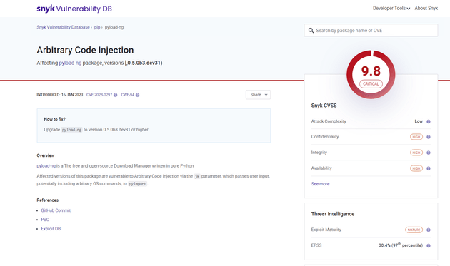 snyk CVE-2023-0297