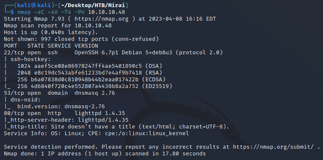 nmap scan