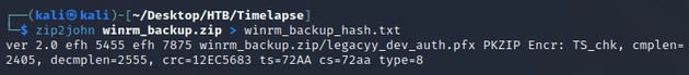 zip2john winrm_backup.zip