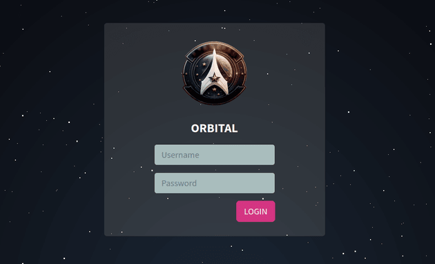 login page