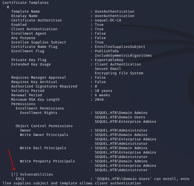 UserAuthentication ESC1