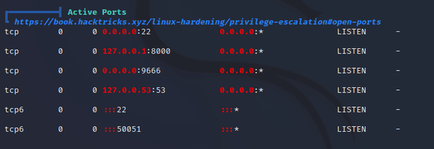 linpeas active ports