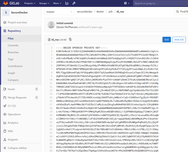 securedocker id_rsa