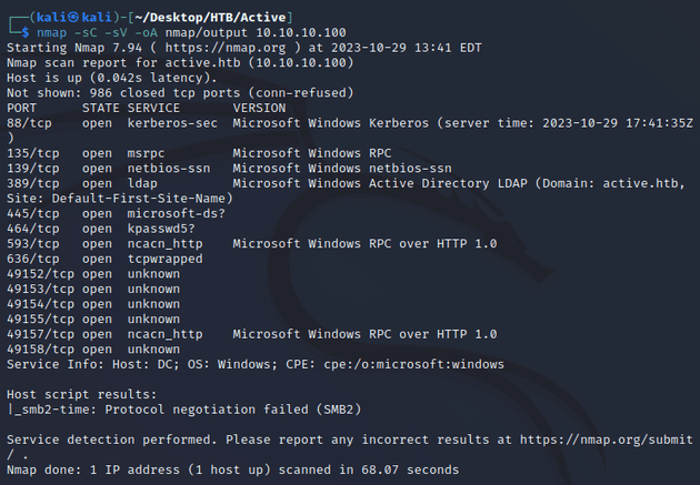 nmap scan