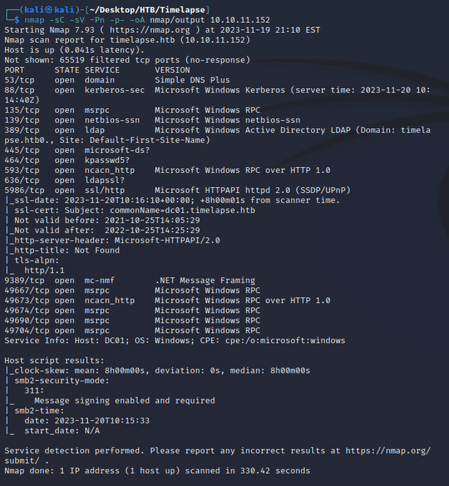 nmap scan