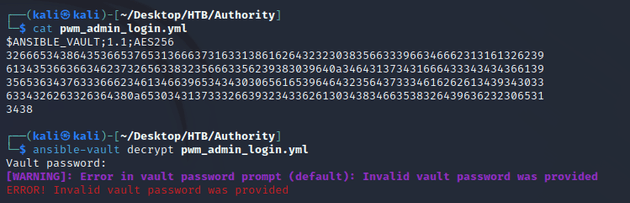 ansible-vault password required