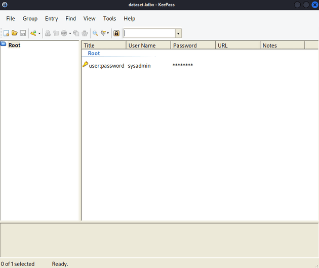 keepass sysadmin login