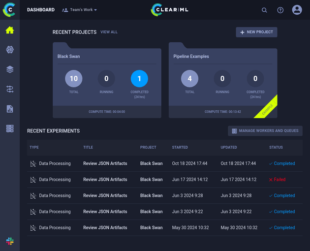 ClearML login