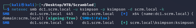 netexec smb kerberos auth