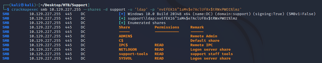 crackmapexec ldap authenticate