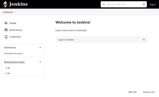 default Jenkins page