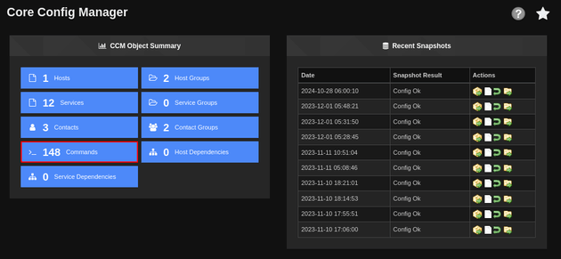 nagios XI Core Config Manager