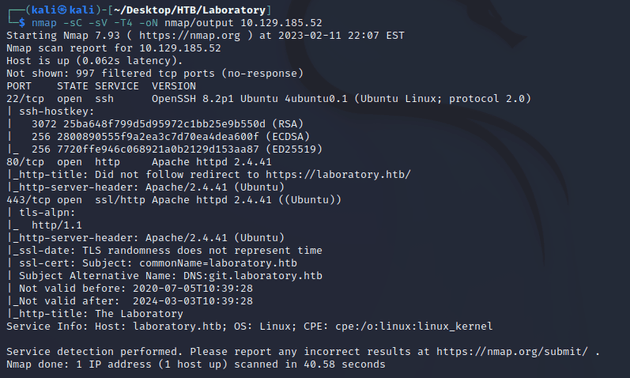 nmap scan