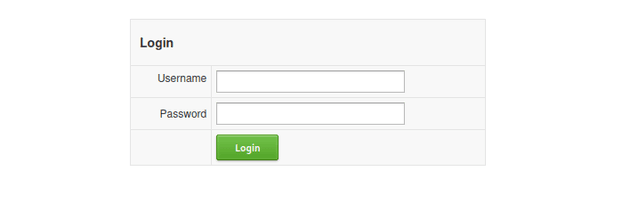 login page