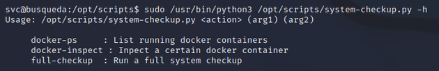 system-checkup.py -h