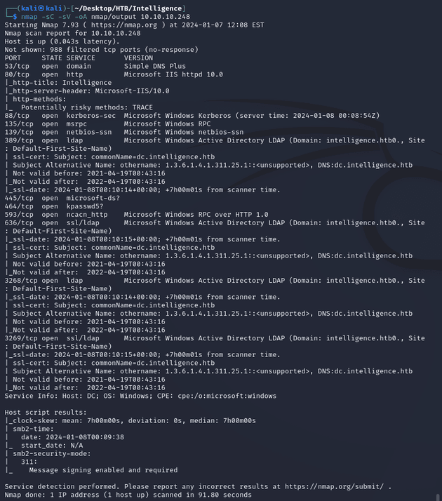 nmap scan