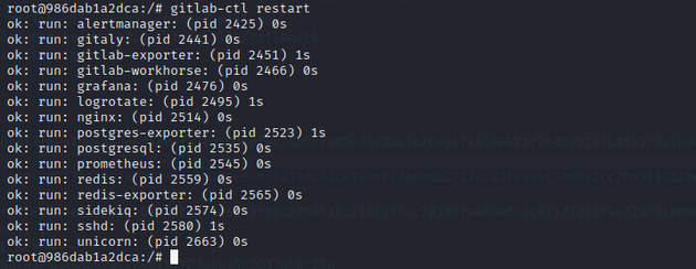 gitlab ctl restart