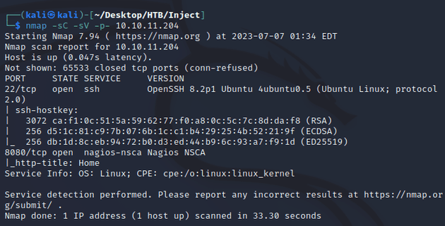 nmap scan