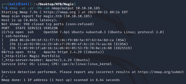 nmap scan