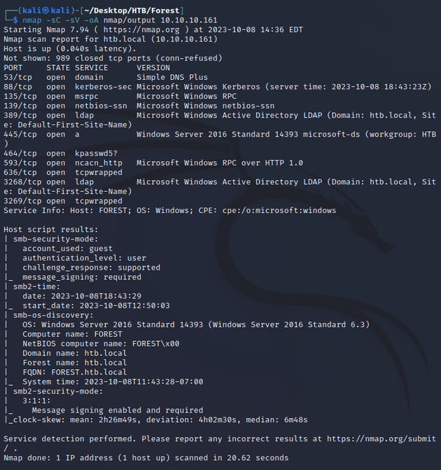 nmap scan